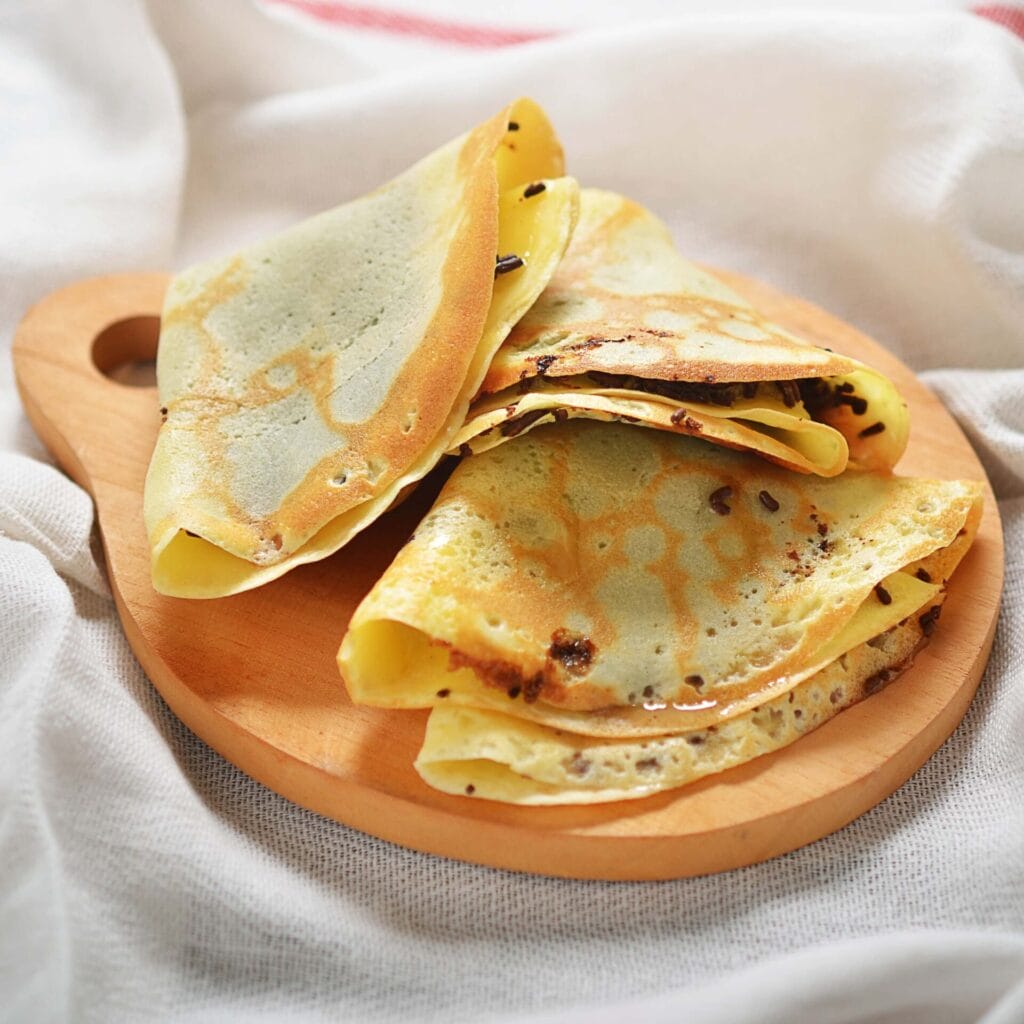 picture of crepes for the article called french crepes recipe. 